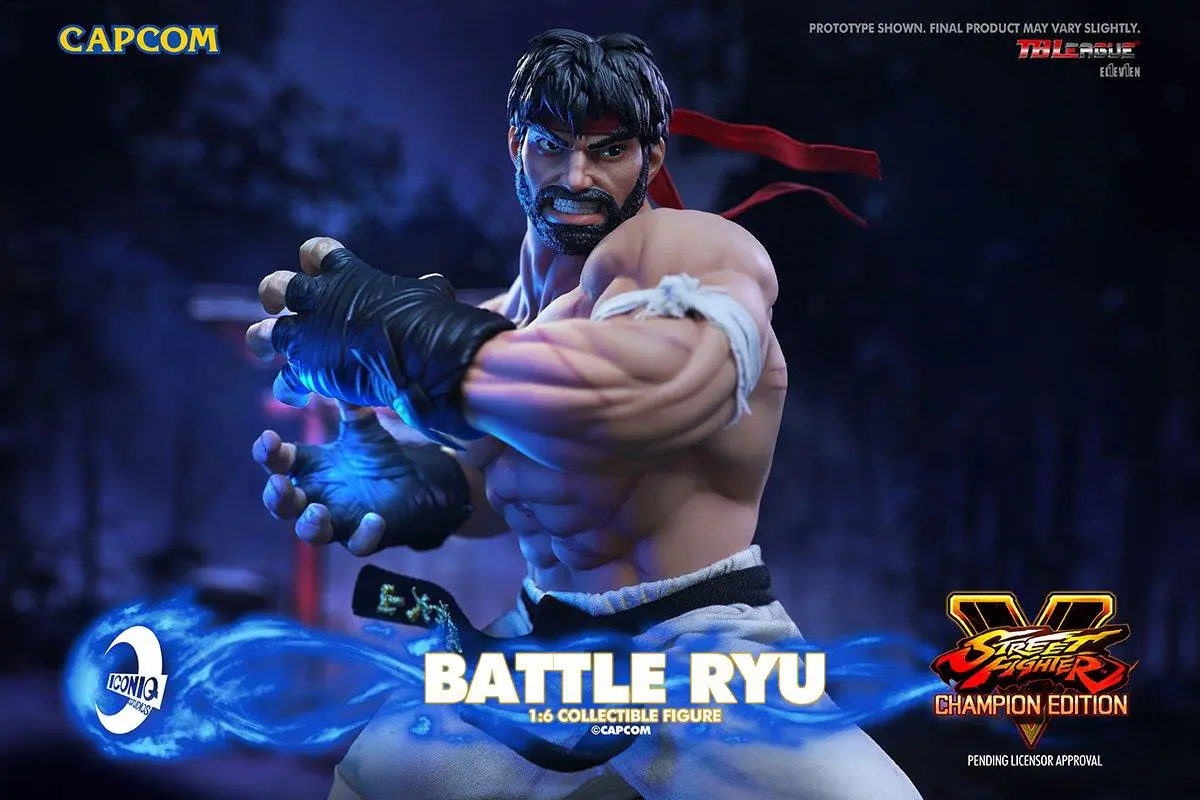 1:6 Street Fighter Battle Ryu Figure by Capcom X Iconiq Studios X