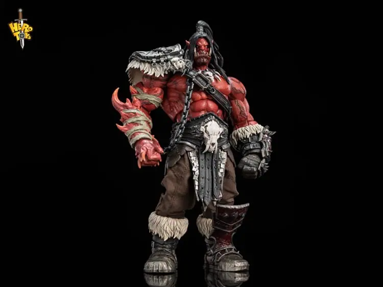 Hero toys 1/10 Tribal War Song Warchief Grommash Hellscream Red